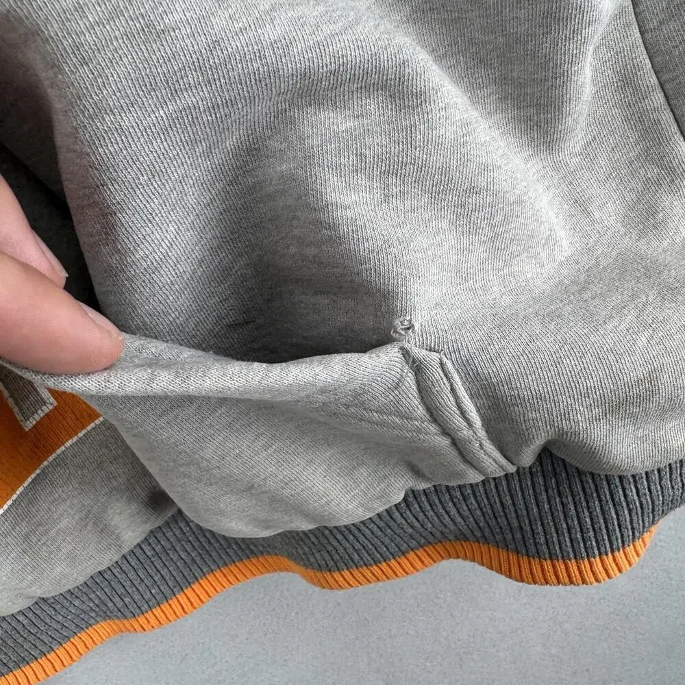 Vintage Adidas Tennessee Volunteers Jacket Mens XL Gray Orange Reversible NCAA